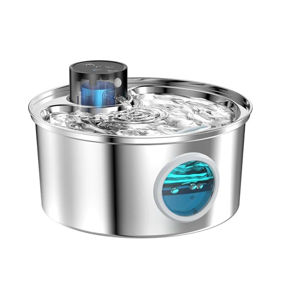 3.2L Recharge 5V USB Cat Water Fountain Automatic Sensor Stainless Steel Cat Dog Water Fountain Multiple Pet Drinking Bowls